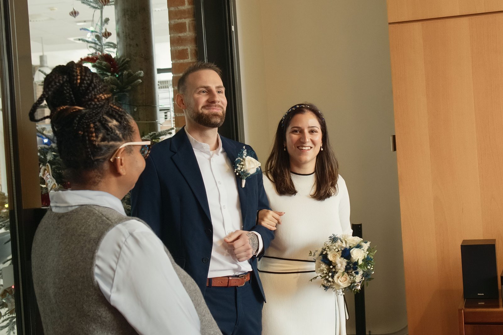 Moment du mariage de Dalya et Anthony au Domaine de la Roche Couloir à Chevreuse — photographie 2