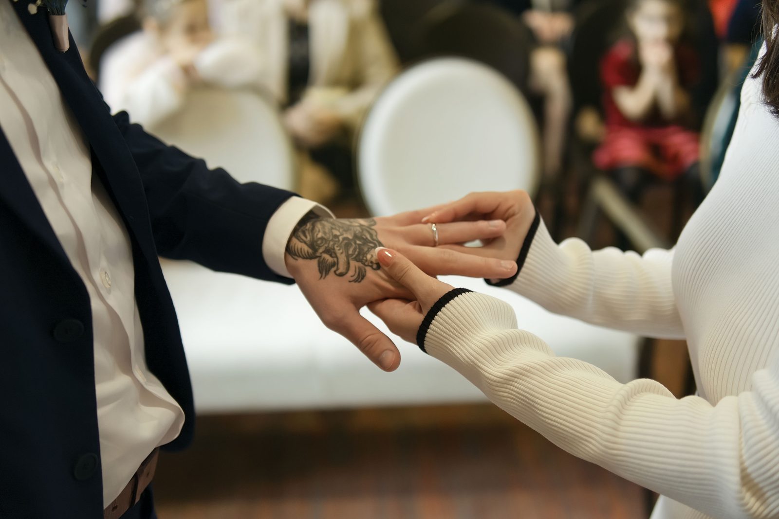Moment du mariage de Dalya et Anthony au Domaine de la Roche Couloir à Chevreuse — photographie 7