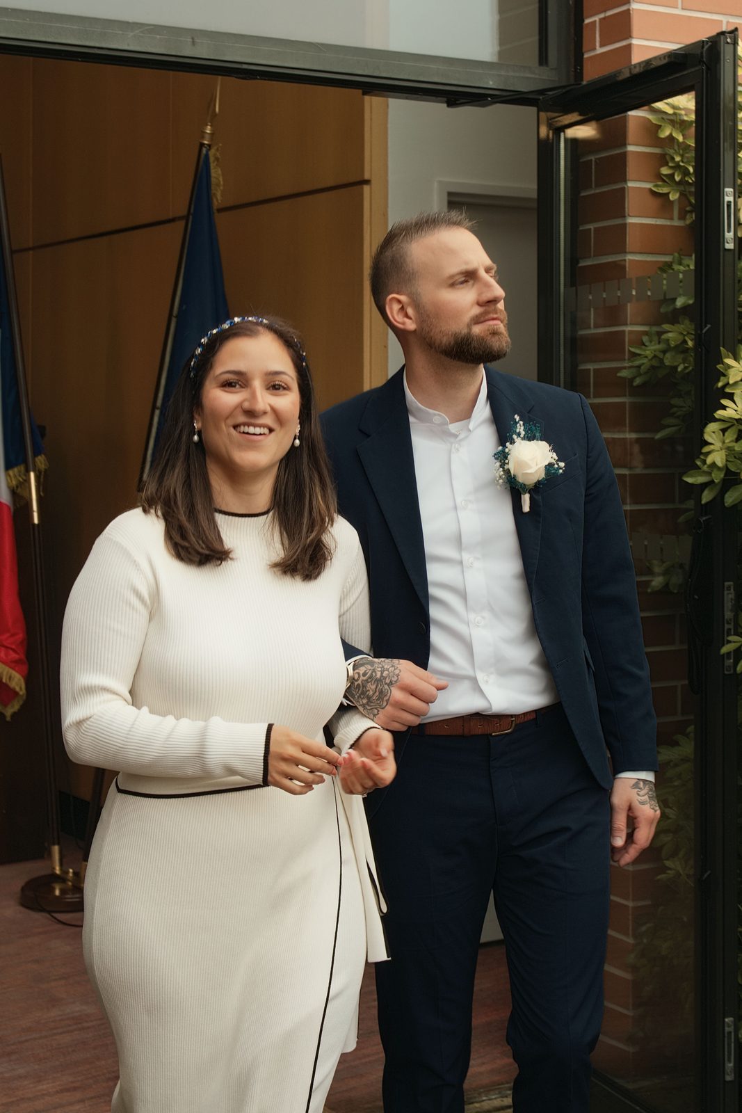 Moment du mariage de Dalya et Anthony au Domaine de la Roche Couloir à Chevreuse — photographie 12